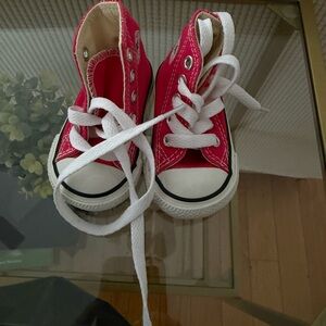 Converse Baby Pink High-Top Sneakers